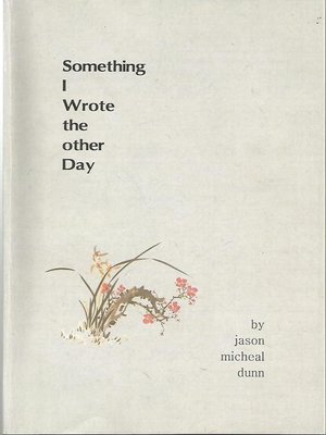 cover image of Something I Wrote the Other Day